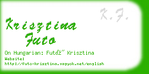 krisztina futo business card